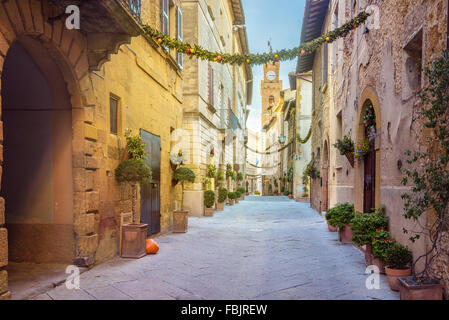 Beautiful places in the magical tiny town Stock Photo