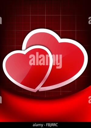 Valentines Red Abstract Wallpaper. EPS 10 Stock Vector