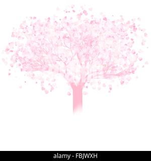 Valentine tree with hearts. EPS 8 Stock Vector Image & Art - Alamy