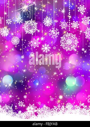 Purple background with snowflakes. EPS 8 Stock Vector Image & Art - Alamy
