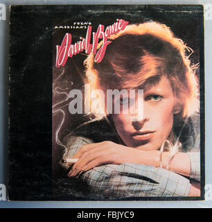 Picture cover of Young Americans, the ninth studio album by David Bowie, which was released in 1975 Stock Photo