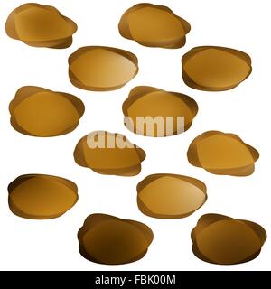 Abstract glossy speech bubble. EPS 8 Stock Vector