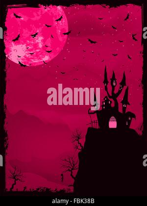 Spooky Halloween with copy space. EPS 8 Stock Vector