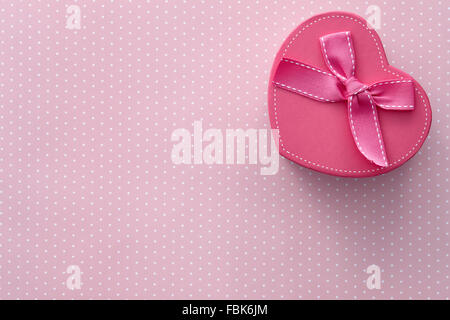 Heart shaped gift box Stock Photo
