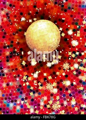 Colorful disco ball 3d illustration. EPS 10 Stock Vector