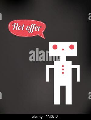 friendly robot toy Stock Vector