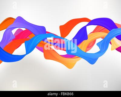 Abstract colored background with curves. EPS 8 Stock Vector