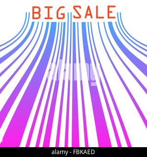 Big sale barcode banner. EPS 8 Stock Vector