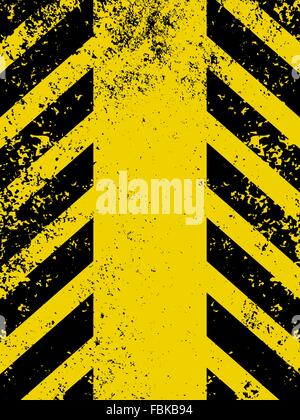 Hazard stripes in Grunge style. EPS 8 Stock Vector