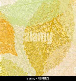 Light autumn leaves pattern. EPS 8 Stock Vector