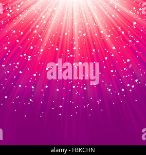 Love bright theme with hearts and stars. EPS 8 Stock Vector