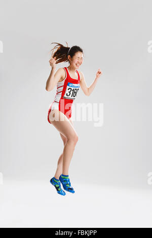Japanese female athlete Stock Photo