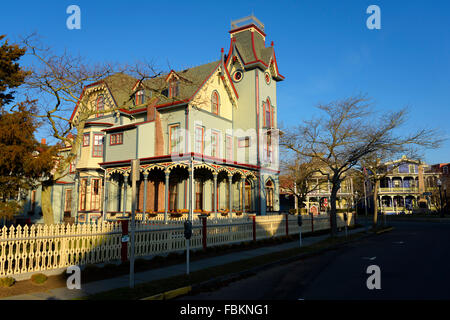 The Abbey, beautiful victorian architecture in Cape May New Jersey. Stock Photo