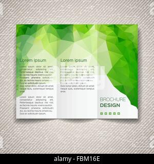 Vector template for leaflet Stock Vector
