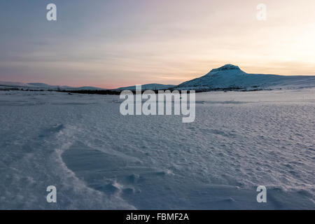 Mount Saivaara in Finnish Lapland Stock Photo