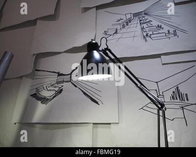 Armani Teatro theatre, Tadao Ando architet, Via Bergognone street, Milan, Lombardy, Italy, Europe Stock Photo