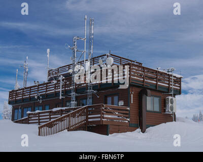 Storm Peak Laboratory for Atmospheric Science, Desert Research Institute, Steamboat Ski Resort, Steamboat Springs, Colorado. Stock Photo
