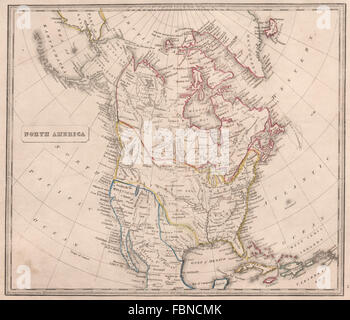 NORTH AMERICA showing Texas Republic & Western USA as Mexican. JOHNSON, 1850 map