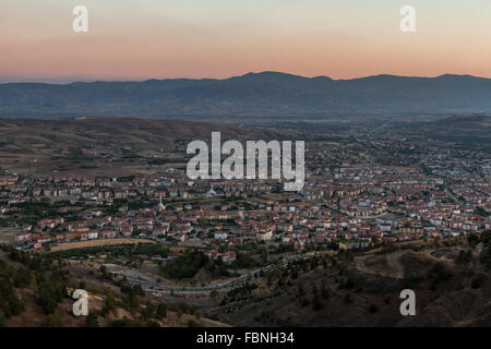 Dramatic scenery of the Elazig city in Turkey at sunset Stock Photo
