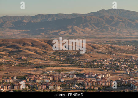 Dramatic scenery of the Elazig city in Turkey at sunset Stock Photo