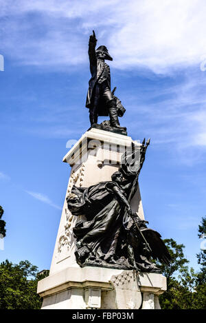 Major General Comte Jean de Rochambeau Memorial, Lafayette Park, Pennsylvania Avenue NW, Washington, DC Stock Photo