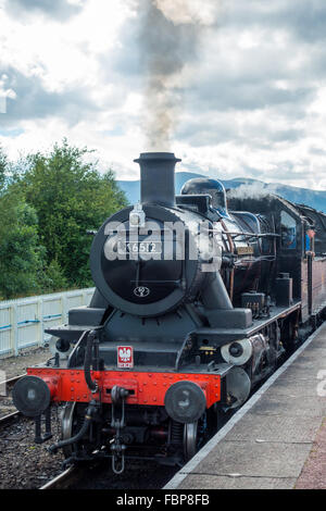 Steam train; 1952 Swindon-built locomotive “E V Cooper Engineer” 46512 ...