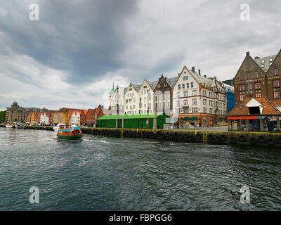 Wooden houses in Bryggen. Bergen, Norway Stock Photo