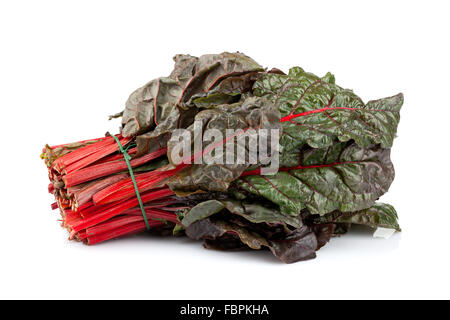 Red Chard Bunch Stock Photo
