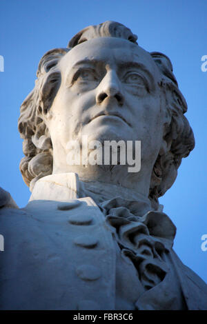 Johann Wolfgang von Goethe Denkmal im Berliner Tiergarten, Berlin. Stock Photo