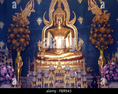 Golden Buddha statue in Bodhgaya Stock Photo - Alamy