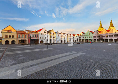 Main square in the city of Zilina in central Slovakia.