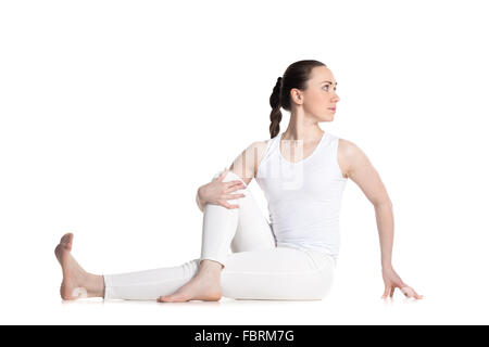 Vakrasana pose hi-res stock photography and images - Page 2 - Alamy