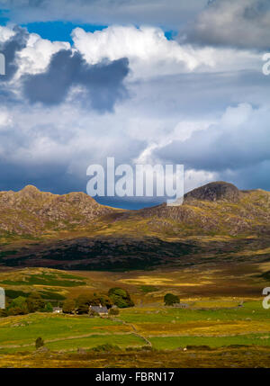 Stormy sky over the eastern end of Eskdale a glacial valley in the western Lake District National Park Cumbria England UK Stock Photo