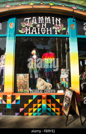 The Jammin On Haight clothing store in Haight-Ashbury, San Francisco, Stock Photo