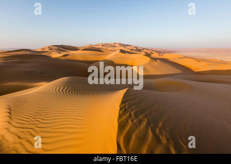 Sand dunes, Rub' al Khali or Empty Quarter, United Arab Emirates Stock Photo