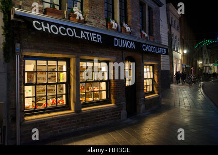 Dumon Chocolatier, Bruges Stock Photo