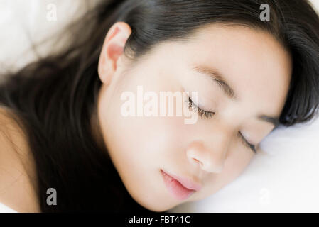 Woman sleeping, close-up