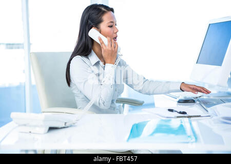 Businesswoman having phone call