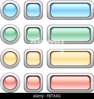 Set of blank green buttons for you design or app Stock Photo - Alamy