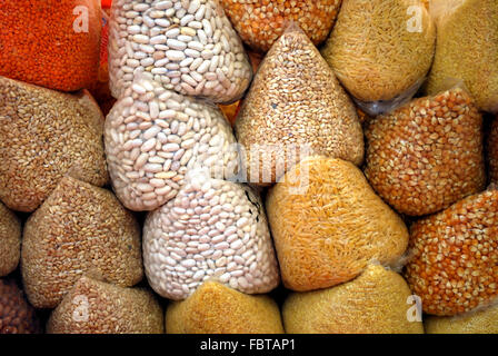 a variety of cereals Stock Photo