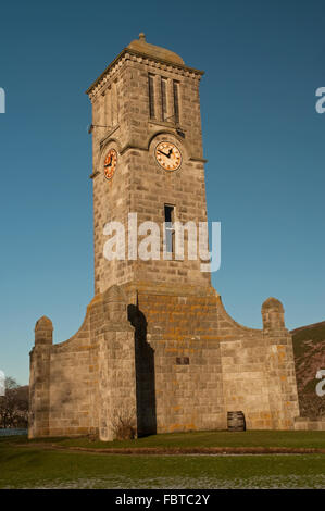 Helmsdale Memorial Clock Tower Stock Photo