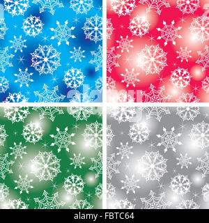 seamless background with snowflakes Stock Photo