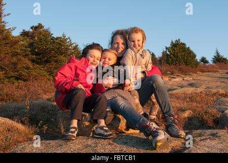 Family on vacation, portrait Stock Photo