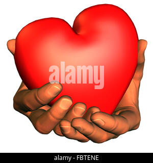 I give you my heart Stock Photo