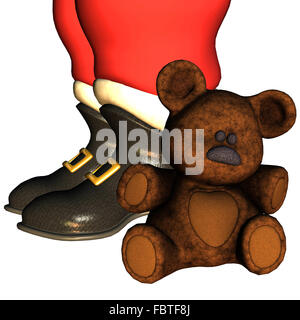 Santa Claus boots Stock Photo