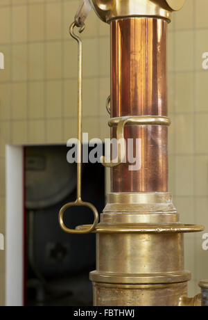 Valve of a brewing kettle Stock Photo