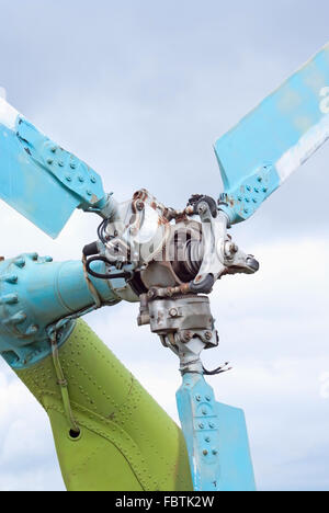 Helicopter tail rotor Stock Photo