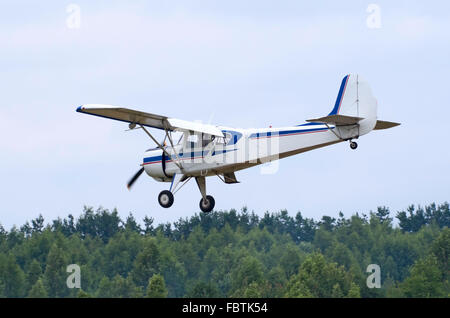 Yak-12 plane in flight Stock Photo