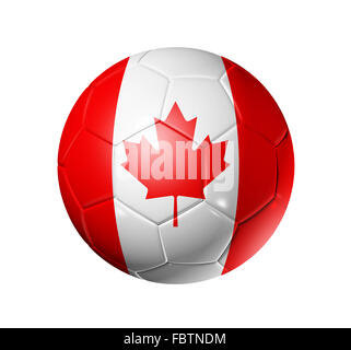 Football soccer ball with Canada flag Stock Photo