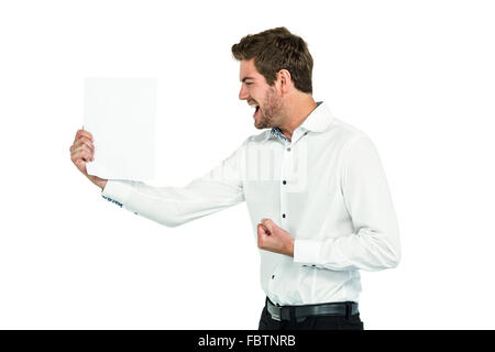 Handsome man posing for camera Stock Photo